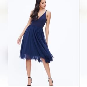 Dress The Population Alicia Dress Midnight Blue